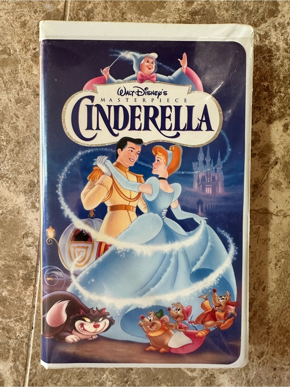 Walt Disney's Cinderella VHS Tape with Clamshell